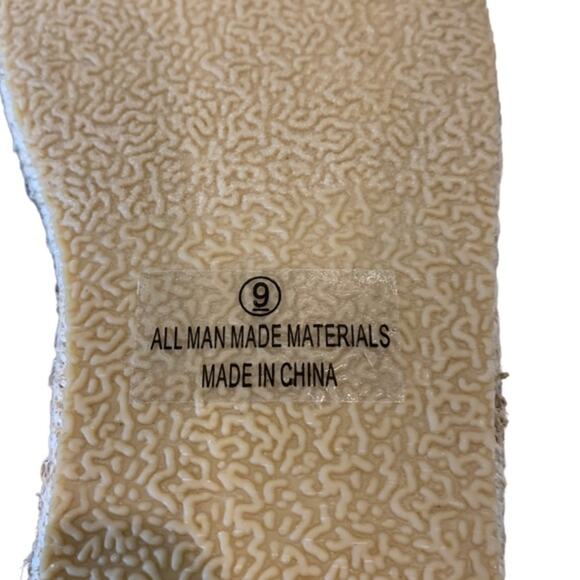 Fashion Nova espadrilles flats ankle leg ties single toe strap turquoise blue 9 - Picture 10 of 11